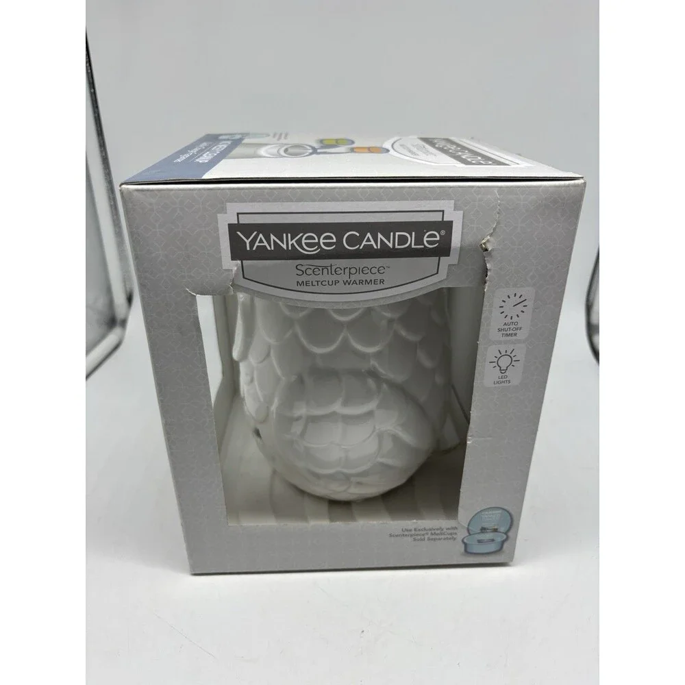 Yankee Candle Owl Scenterpiece Wax Warmer With LED LIGHTS NEW IN BOX!